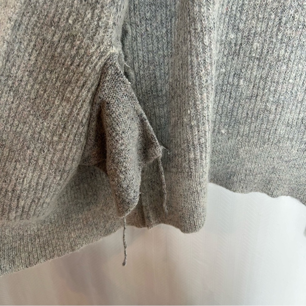 Free People Gray Ribbed Cardigan - Picture 4 of 7
